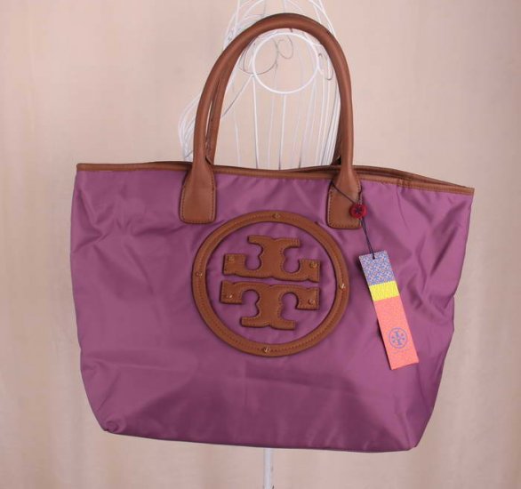 Fashion Tory Burch Nylon Tote Bag Sale Purple
